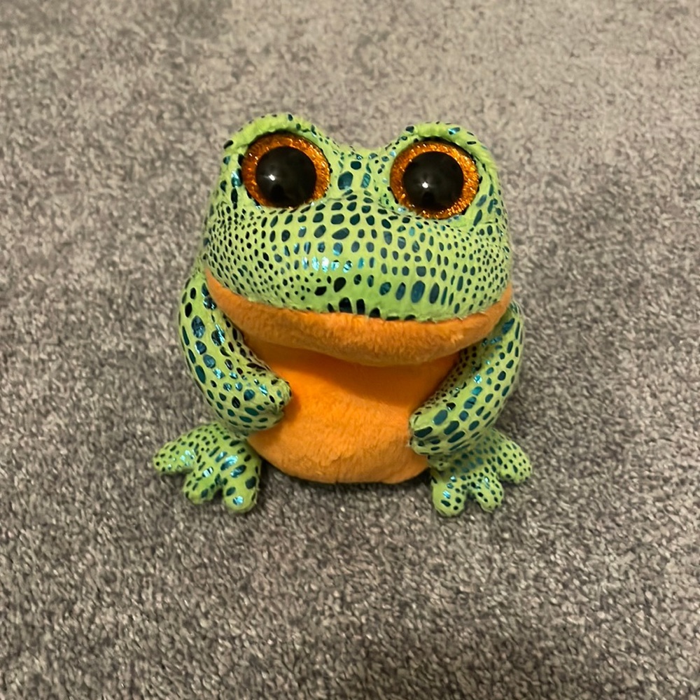 6” frog Ty beanie boo- Speckles